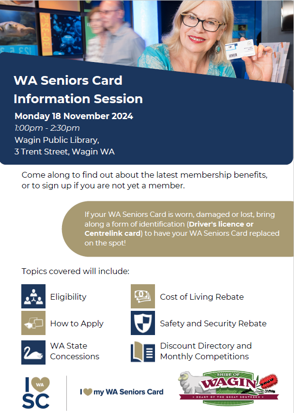 Seniors Card Event Flyer